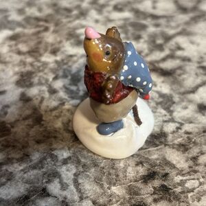 Wee Forest Folk MOLE'S FIRST SNOW MO-04 Christmas Figurine Mint NO CHIPS